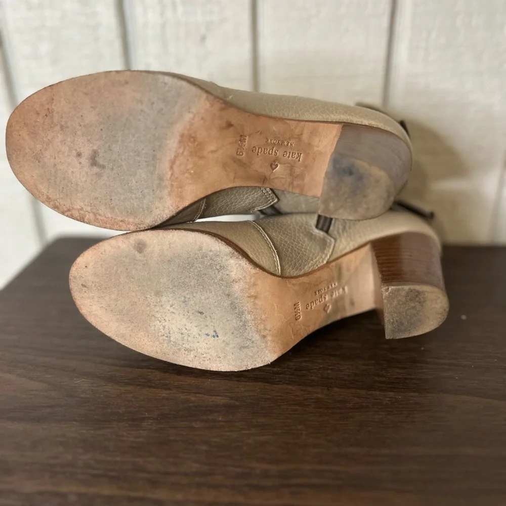 Kate Spade Lanise Booties, size 6.5. Small scuff on back, see pictures.